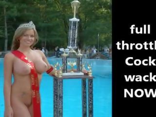 Captivating desnudo chicas compete en un putz caricias concurso