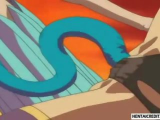 Hentai darling fucked by tentacles